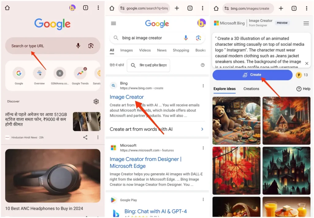 Bing AI Image Creator WhatsApp 3D Images Free