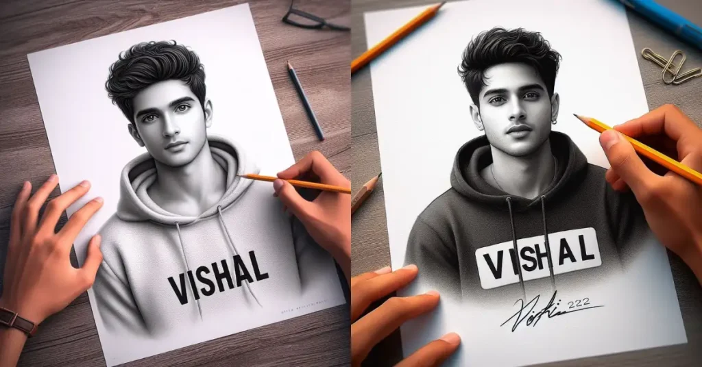 3D AI Sketch Art Images